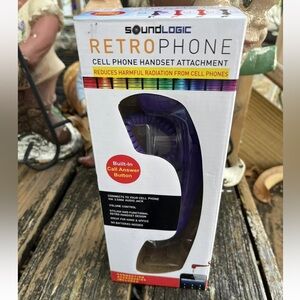 SoundLogic Retro Cell Mobile Phone Purple Handset Attachment iPhone iPad Android